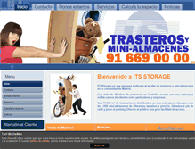 Tablet Screenshot of itsstorage.com